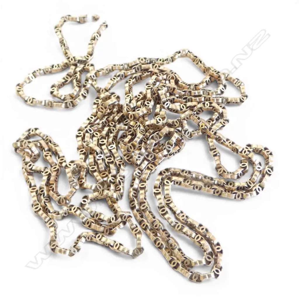 GOLD CHAIN L.975mm. 9.8gms TESTING AS 12.8ct gold no clasp Image 1++