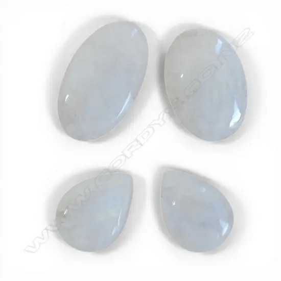 4 MOONSTONE CABOCHONS