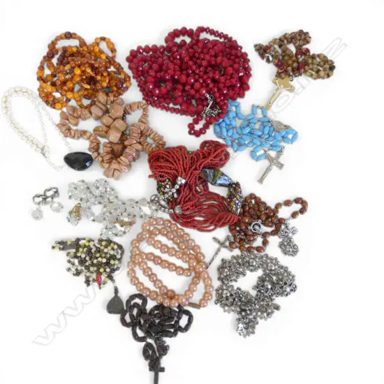 ASST. NECKLACES; ROSARY ETC