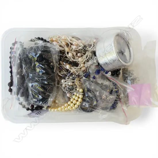 ASST. NECKLACES & BRACELETS, STRUNG OBSIDIAN BEADS ETC