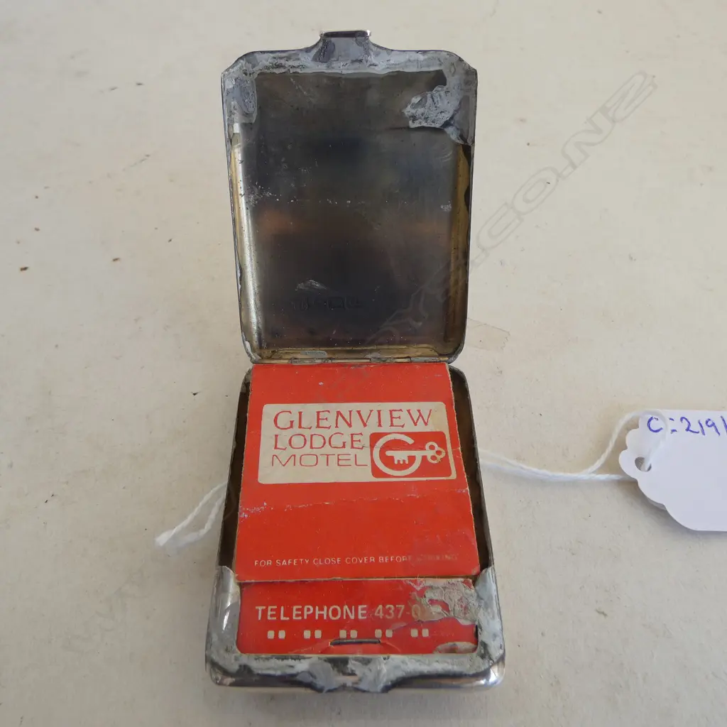 S/SILVER MATCH BOX HOLDER 31GMS Image 1++