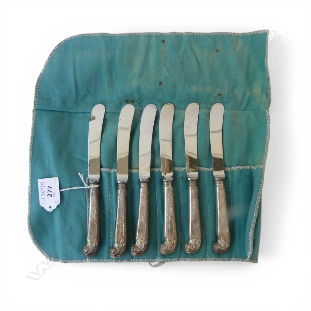 6 CANADIAN STG SILVER HANDLED PATE FORKS, BIRKS 1950 L.175mm some rust  Image 1++