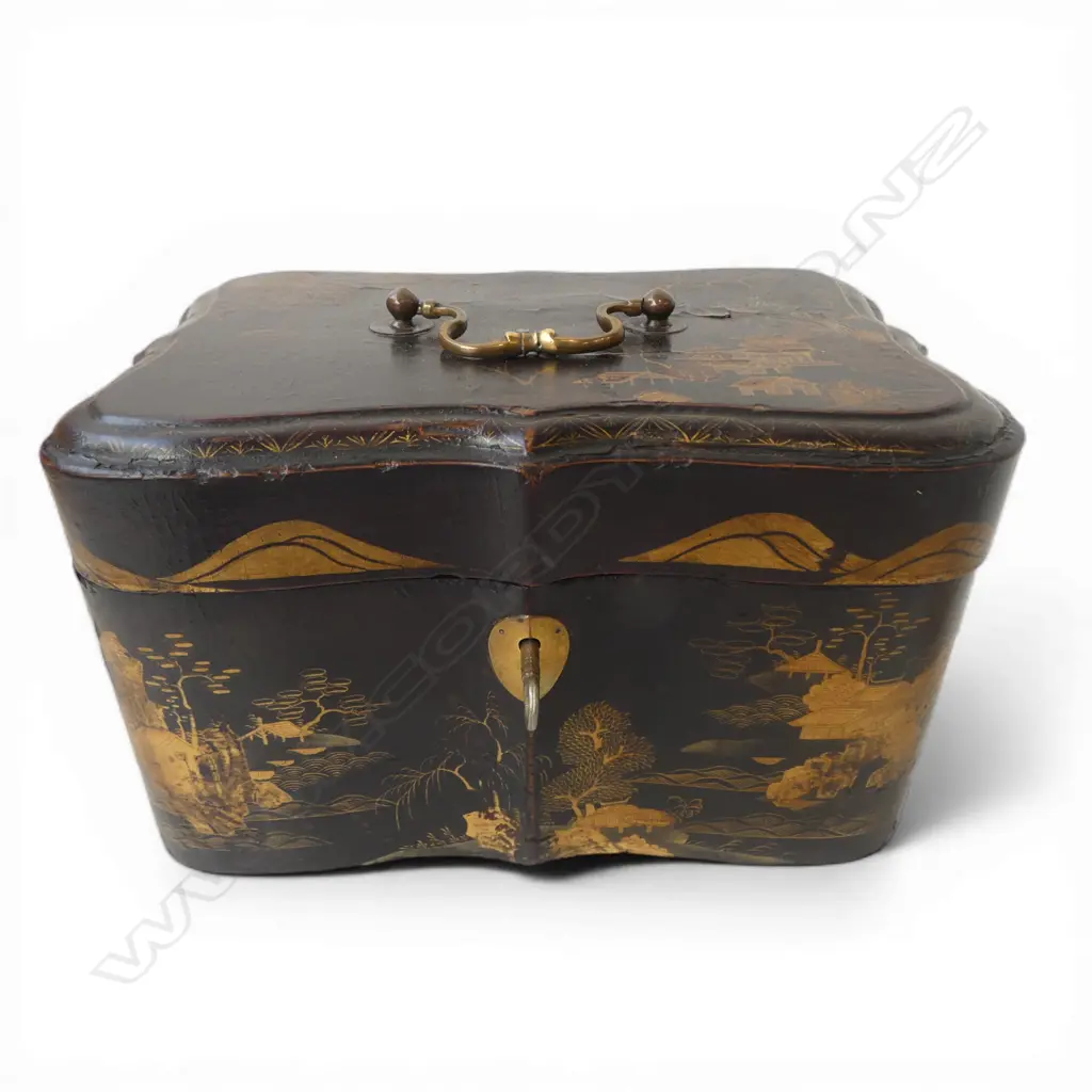 ORIENTAL BOX w. KEY, ASST. DICE, 2 FANS, etc Image 1++