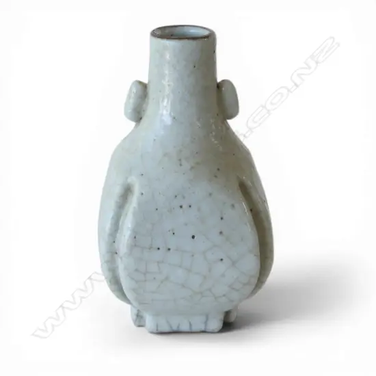 ORIENTAL VASE, CRACKLE GLAZE H.110mm