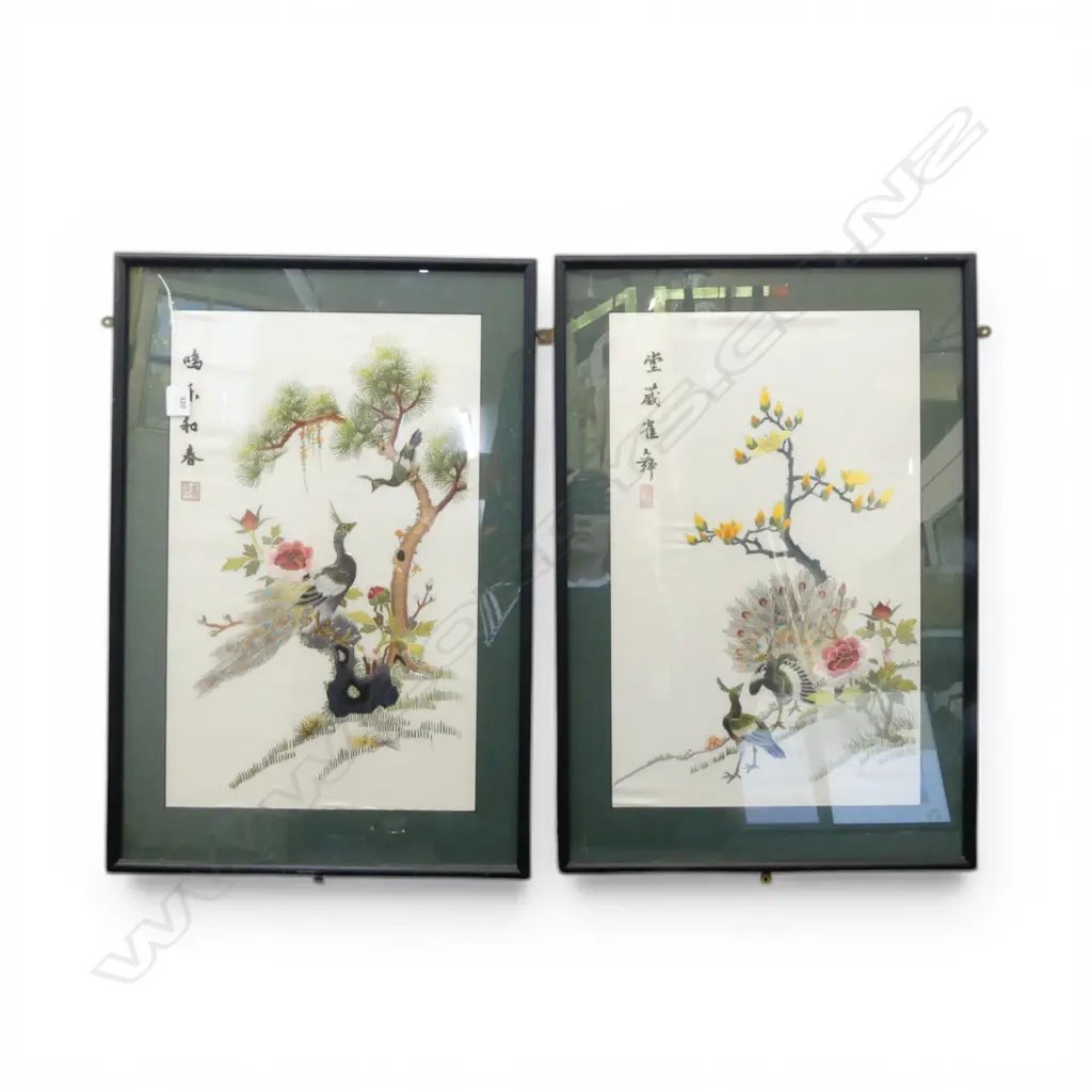 PR CHINESE EMBROIDERIES, FRAMED 525x325mm Image 1++