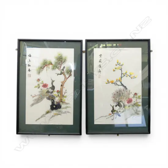 PR CHINESE EMBROIDERIES, FRAMED 525x325mm