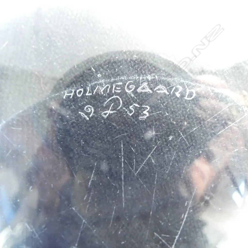 HOLMEGAARD ART GLASS BOWL - PER LUTKEN 1953 190x170mm Image 1++