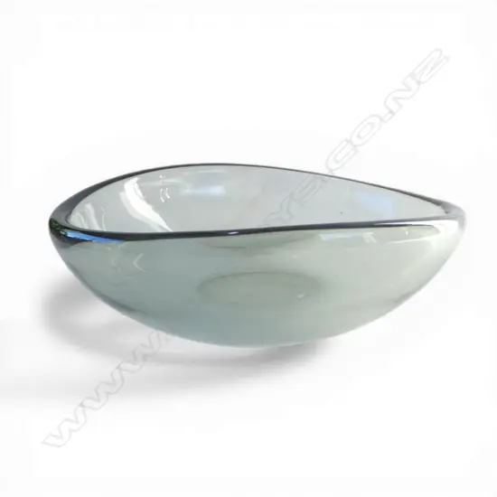 HOLMEGAARD ART GLASS BOWL - PER LUTKEN 1953 190x170mm