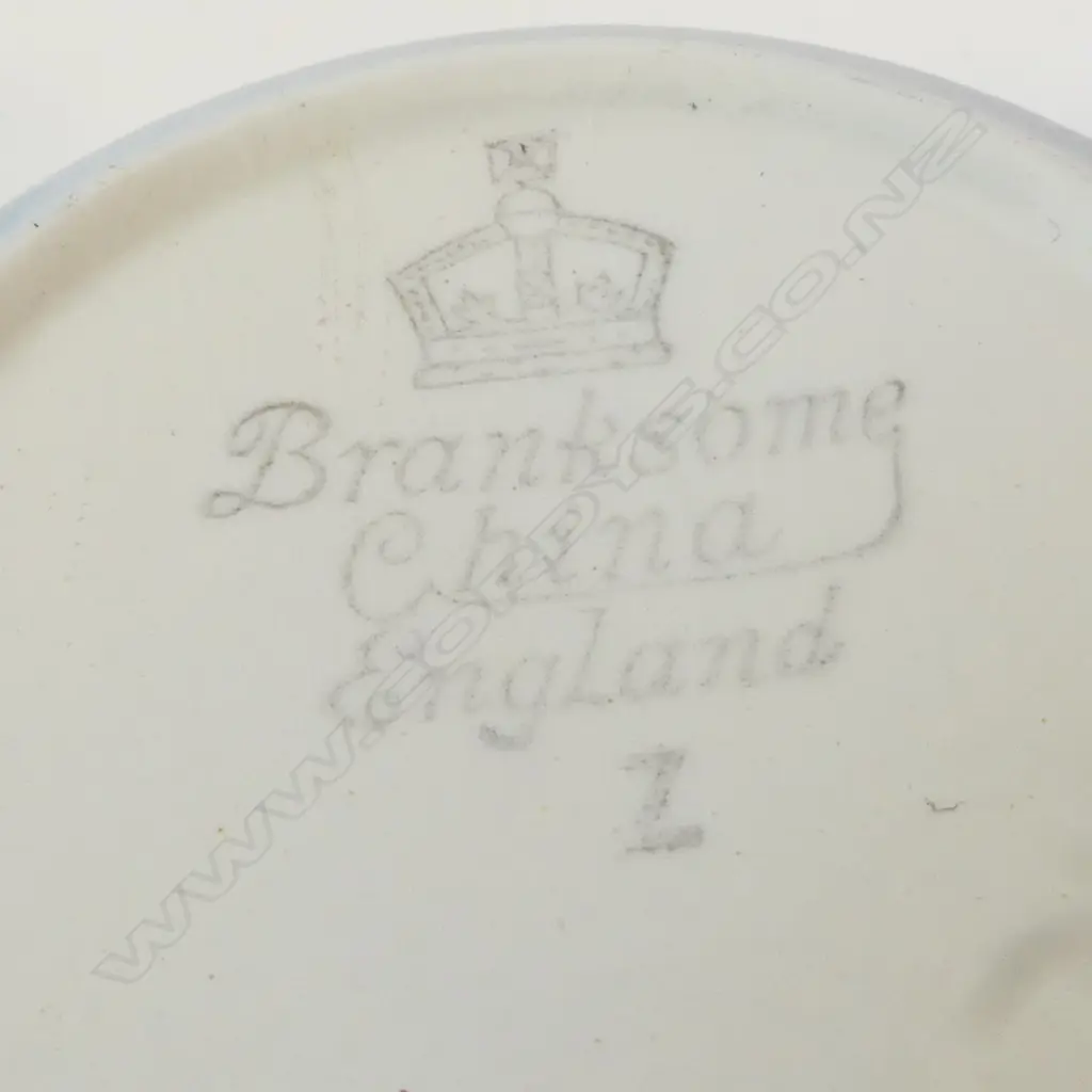 6 place BRANKSOME COFFEE SET Elephant Grey & Queen's Blue. 2 pots + 6cups & saucers + sugar & cream. minor faults Image 1++