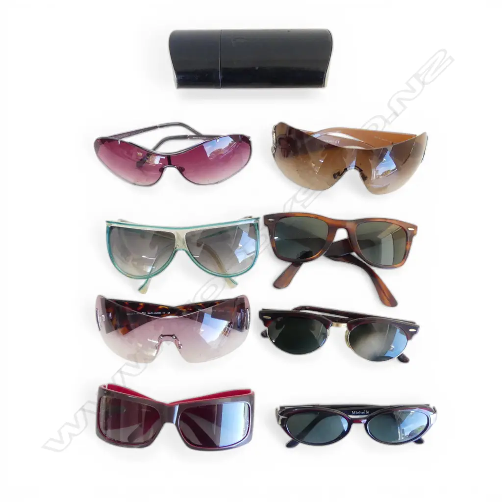 8 PRS DESIGNER SUNGLASSES, SOME WEAR Image 1++
