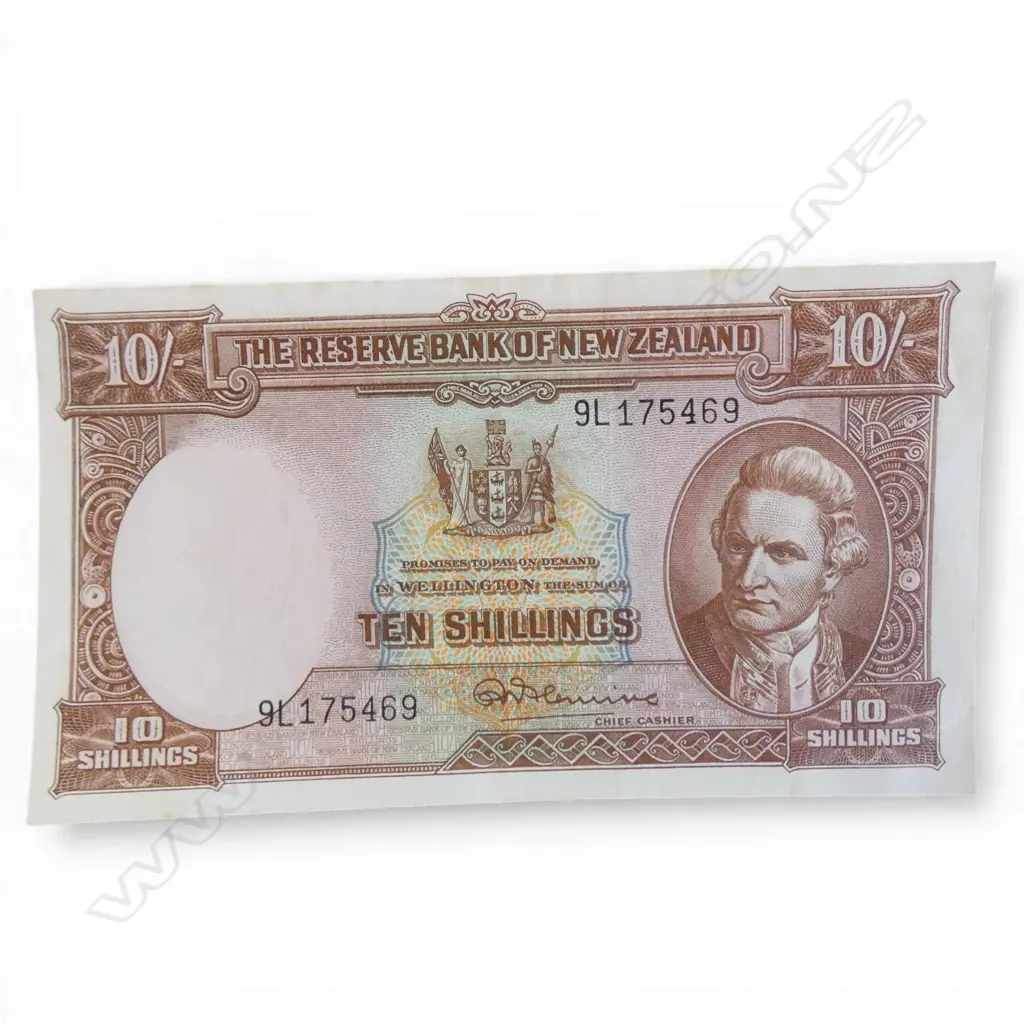 FLEMING 10/- SHILLING BANK NOTE Image 1++