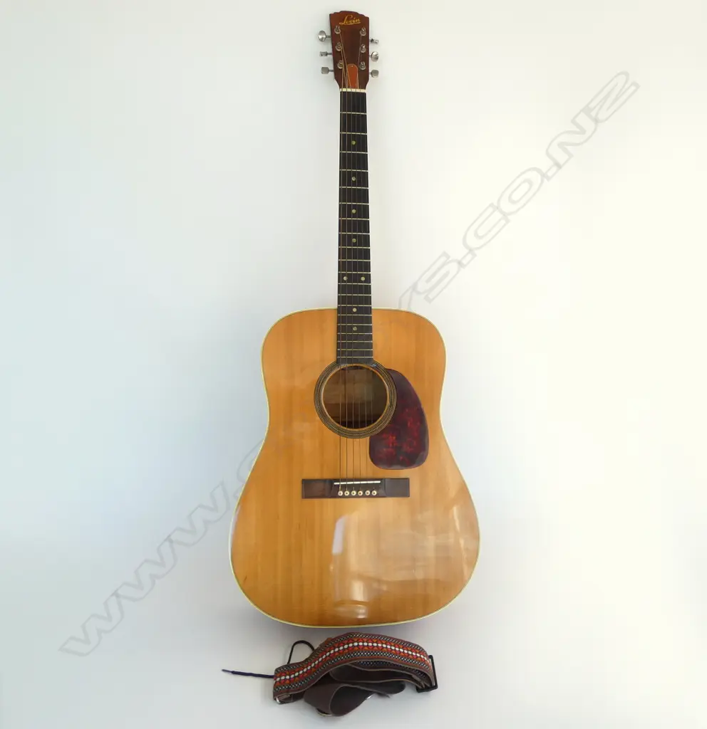 LEVIN LS-18 ACOUSTIC GUITAR purchased 1961 V.Gd Cond.1 owner. In period hard case Image 1++