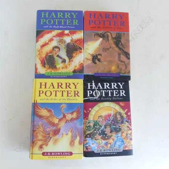 4 HARRY POTTER FIRST EDITIONS