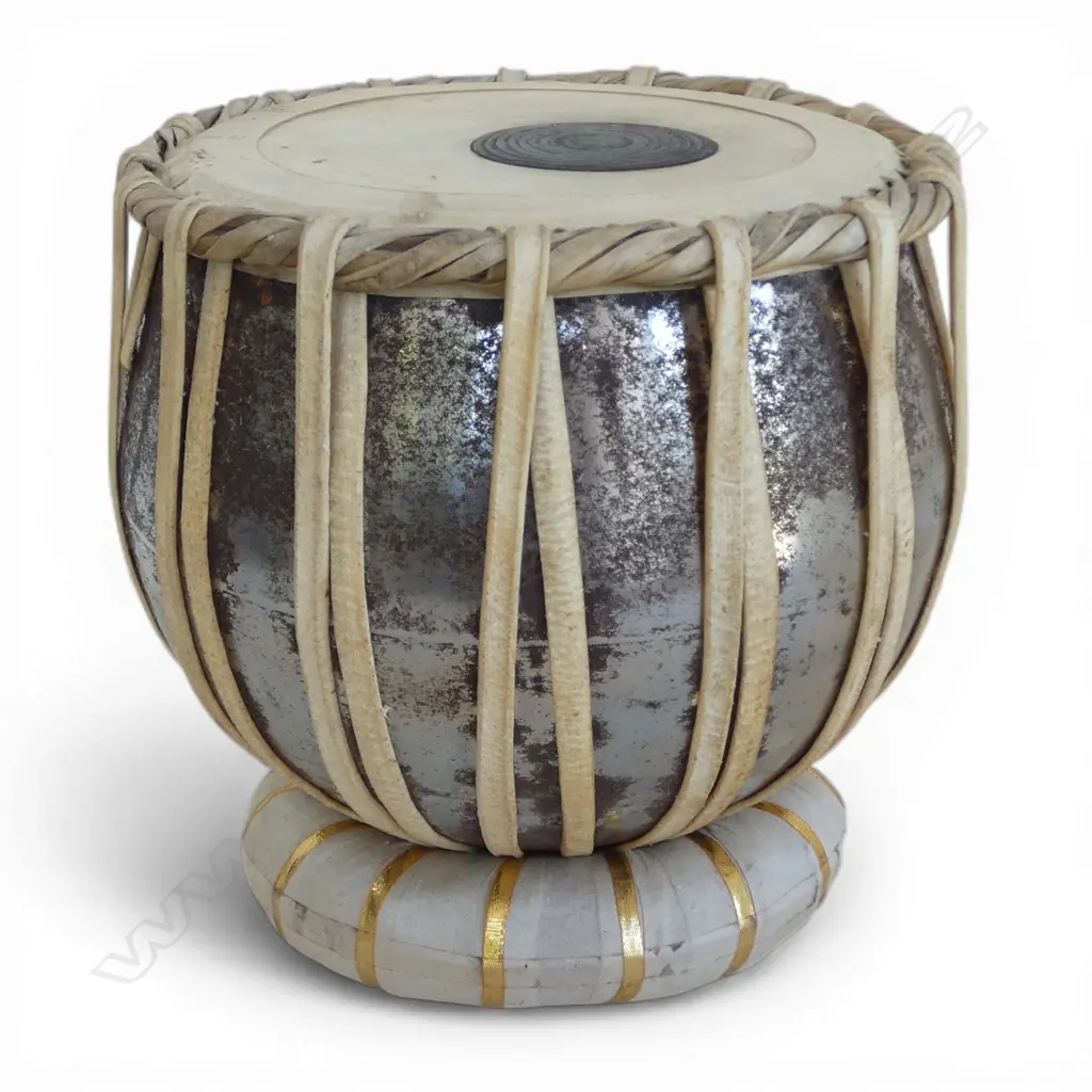 METAL & ANIMAL HIDE DRUM H.290mm Image 1++
