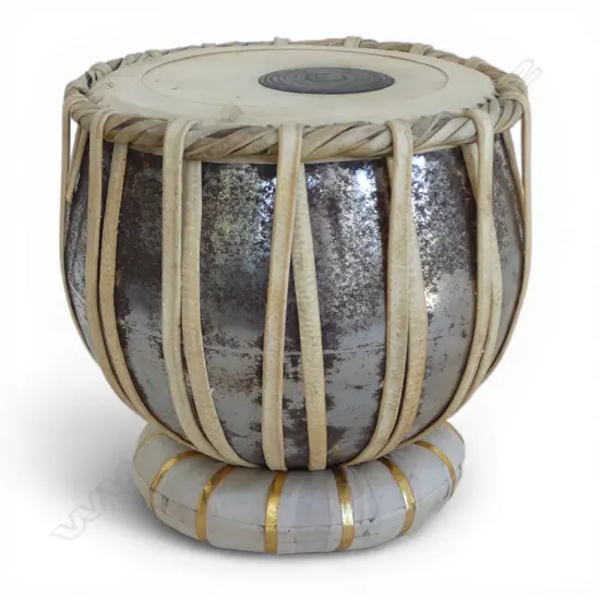 METAL & ANIMAL HIDE DRUM H.290mm