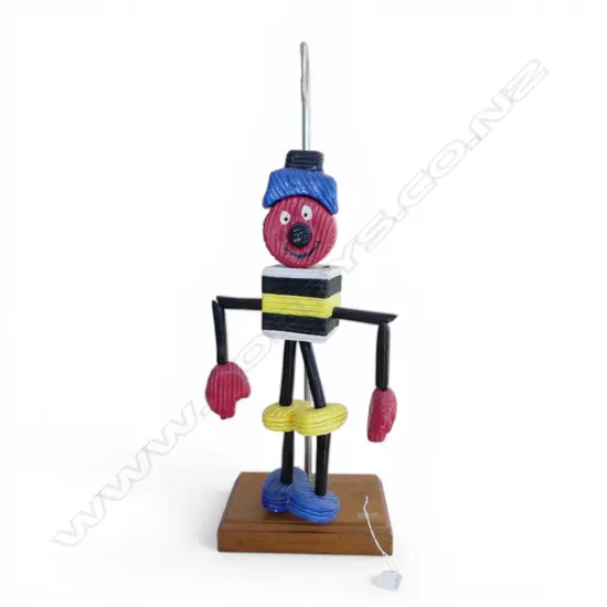 GLASS LIQUORICE MAN ON STAND H.580mm