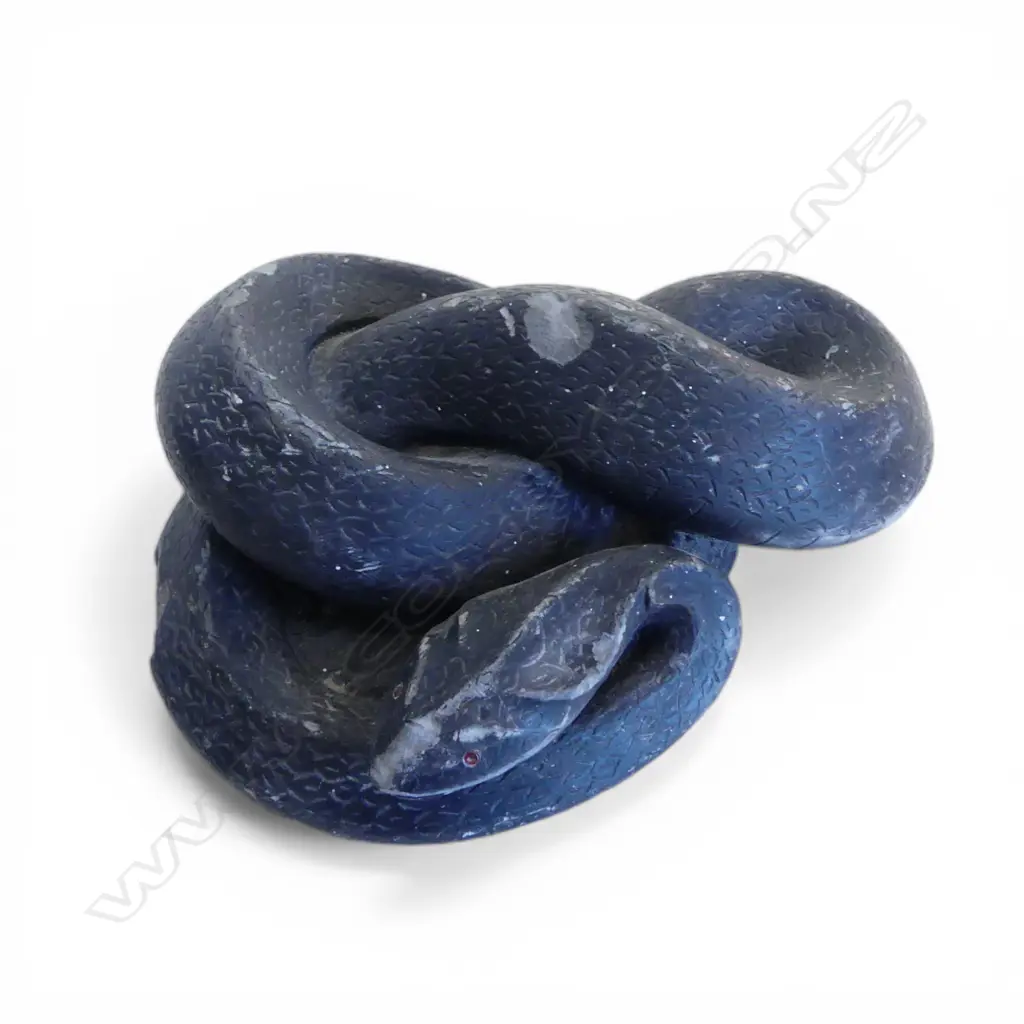 STONE SNAKE ON QUARTZ BASE W.155mm Image 1++