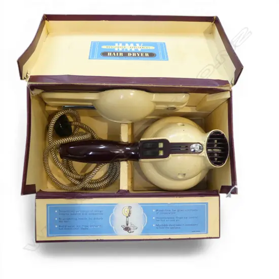 RETRO HMV HAIRDRYER w. BOX