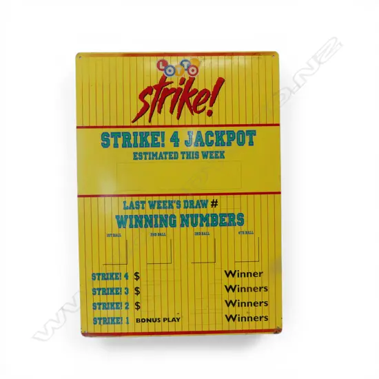 VINTAGE TIN LOTTO SIGN H.570mm