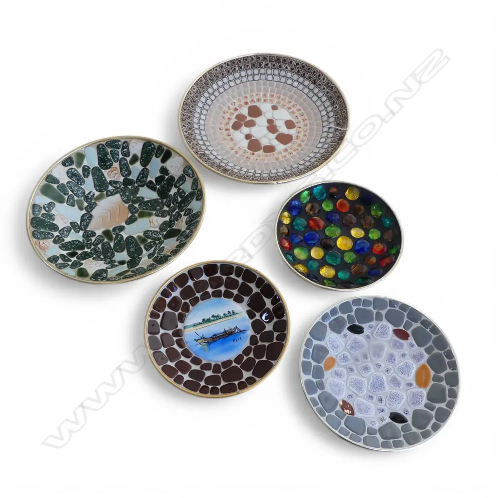5 MOSAIC DISHES largest Dia.280mm Image 1++
