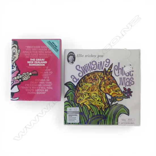 THE GREAT NEW ZEALAND SONG BOOK & A SWINGING CHRISTMAS LP BY ELLA FITZGERALD