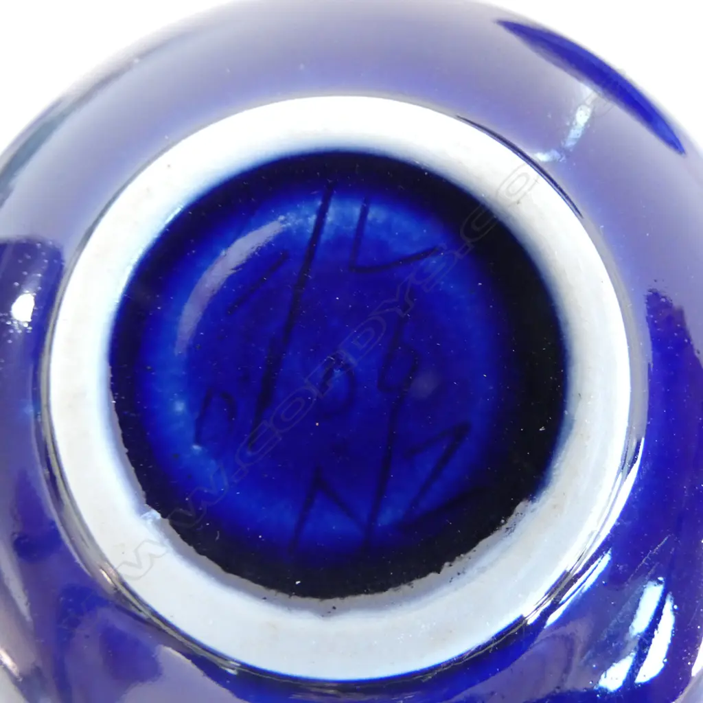 3 KEUM SUN LEE BLUE TRINKET BOXES, Dia.90mm Image 1++