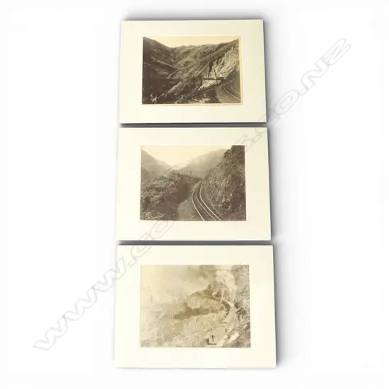 THREE  VINTAGE SILVER GELATIN RAILWAY PHOTOS 215 x 285 mm (EACH)