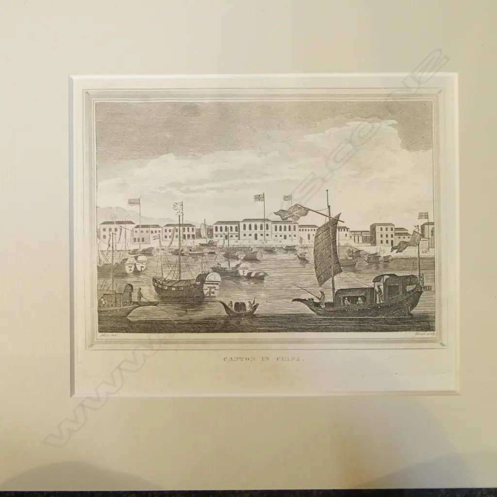 A GROUP OF SIX 19THC ENGRAVINGS, SCENES OF CHINA  AND 'THE CHERRY SELLER', VARIOUS SIZES Image 1++