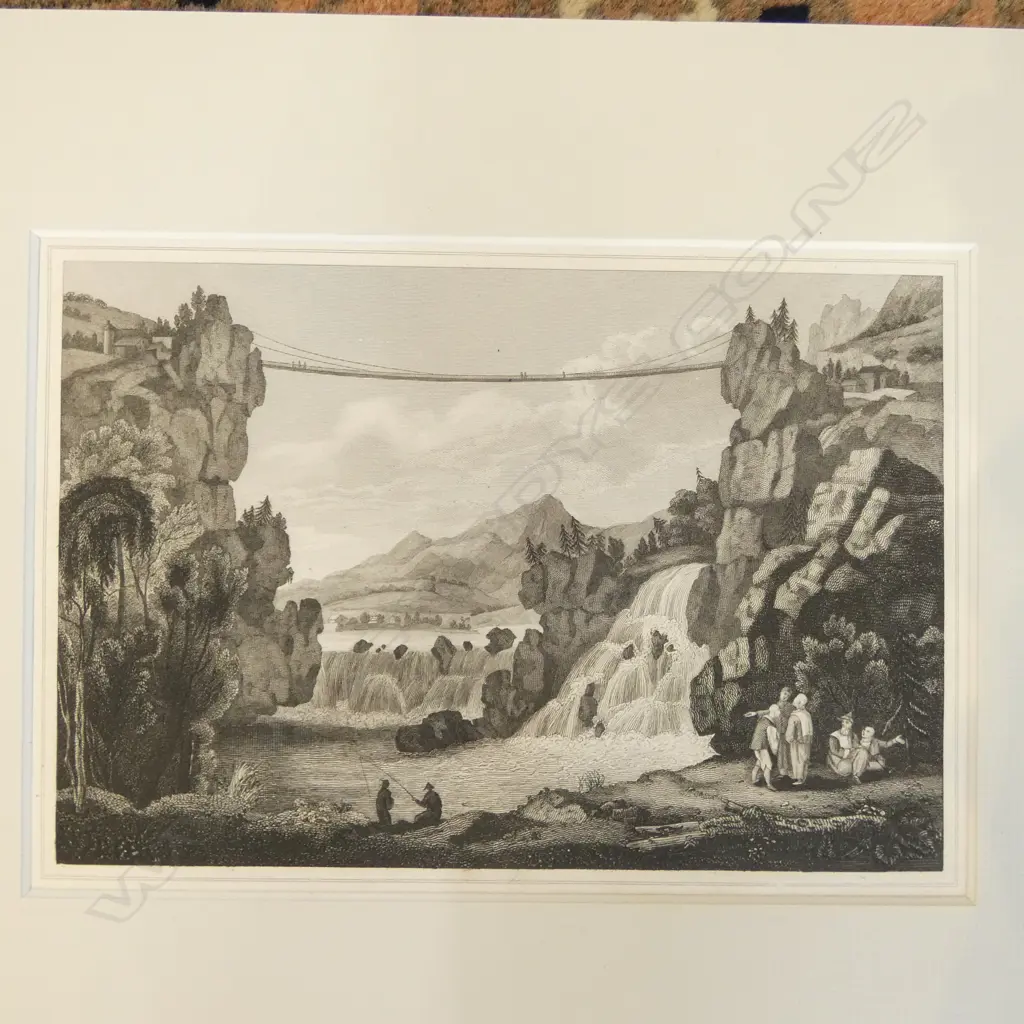 A GROUP OF SIX 19THC ENGRAVINGS, SCENES OF CHINA  AND 'THE CHERRY SELLER', VARIOUS SIZES Image 1++