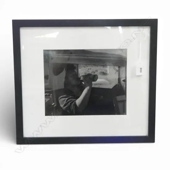 JOHN ANGUS IPO IN MODEL A FORD TRUCK AT HAAST 1966, GELATIN SILVER PRINT (2006) 190x235mm