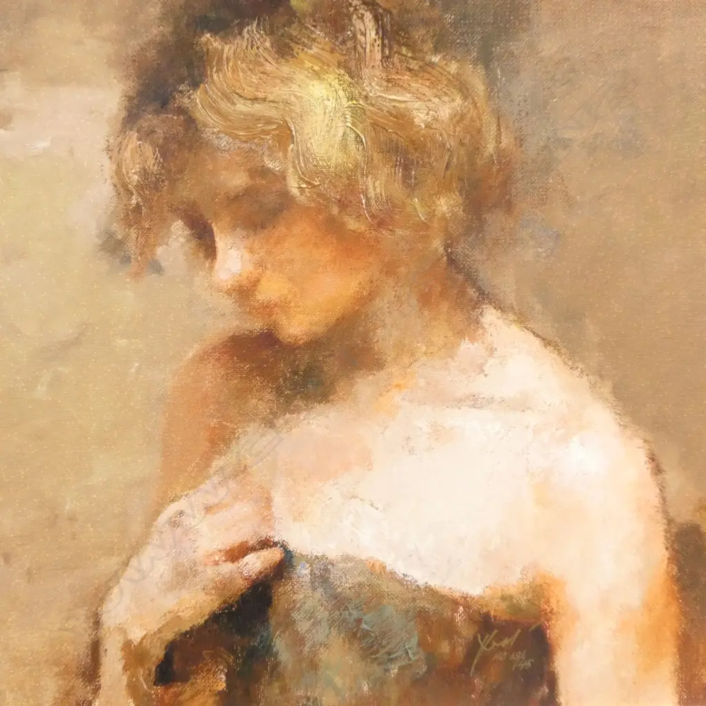 HUA CHEN 'JASMINE' GICLEE PRINT ON CANVAS 390x370mm Image 1++