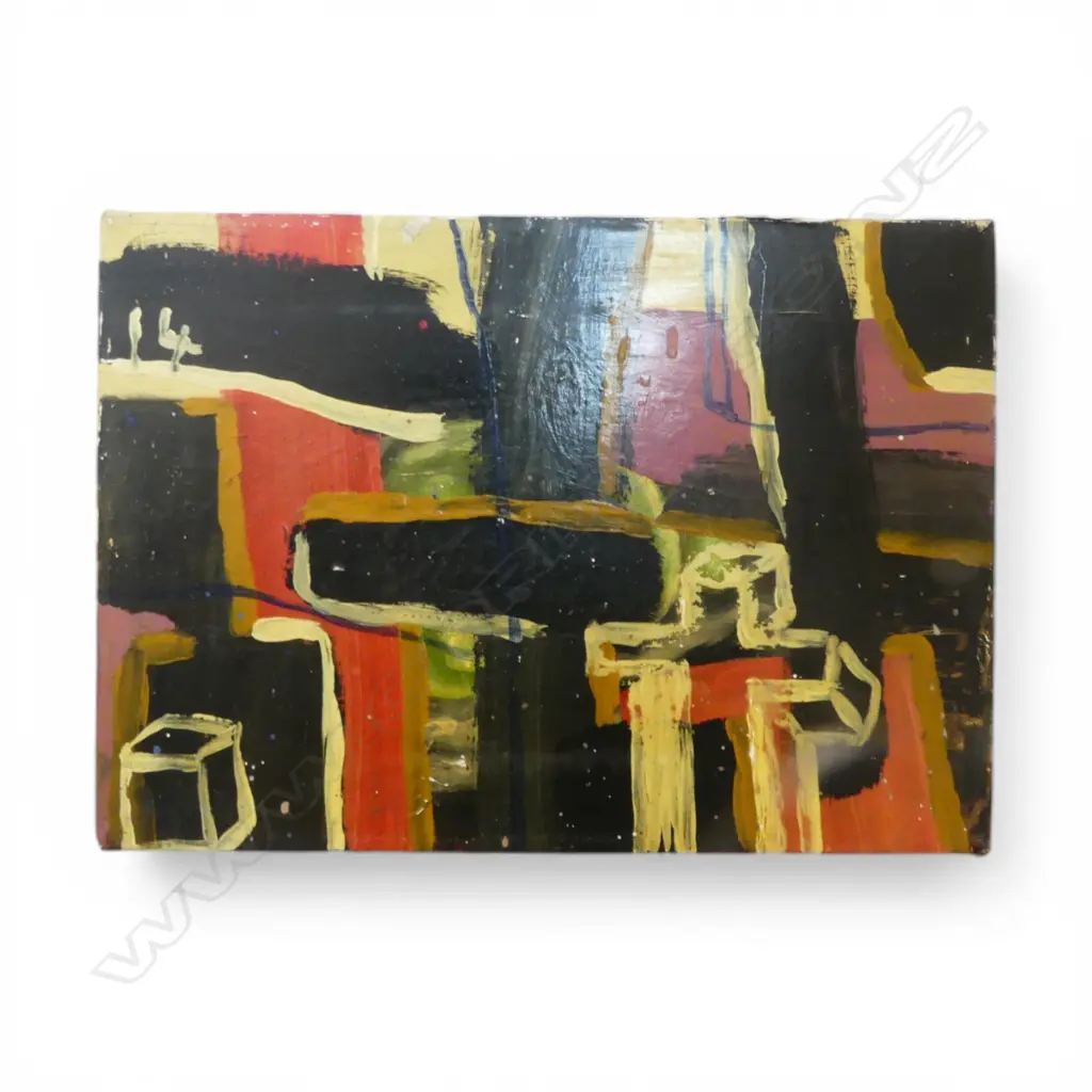 ARTIST UNKNOWN ACRYLIC ON CANVAS COULD THIS BE THE HOUSE OF GOD 360 X 250 MM Image 1++