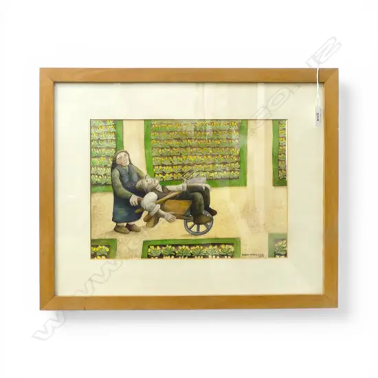 MARK WOOLLER WATERCOLOUR SIGNED AND DATED 1991 300 X200 MM