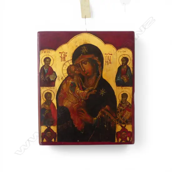 ORTHODOX ICON by MIHAELA FORDEA exhibition label attached