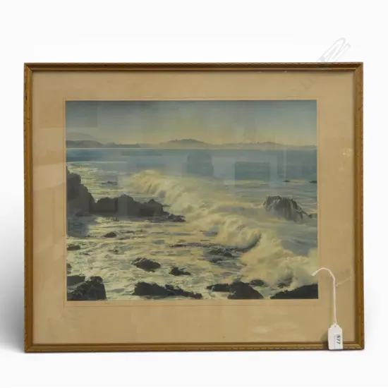 WHITES AVIATION, KAIKOURA COAST, SIGNED & TITLED 300x370mm ex John Perry estate