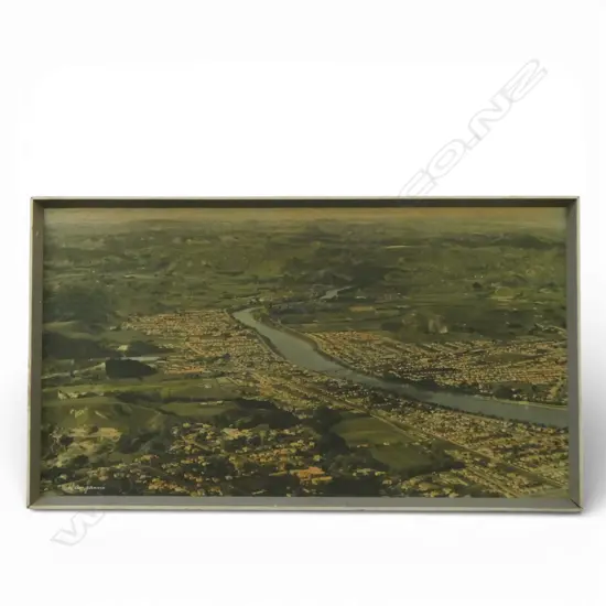 WHITES AVIATION, WHANGANUI, SIGNED & TITLED 375x670mm ex John Perry estate