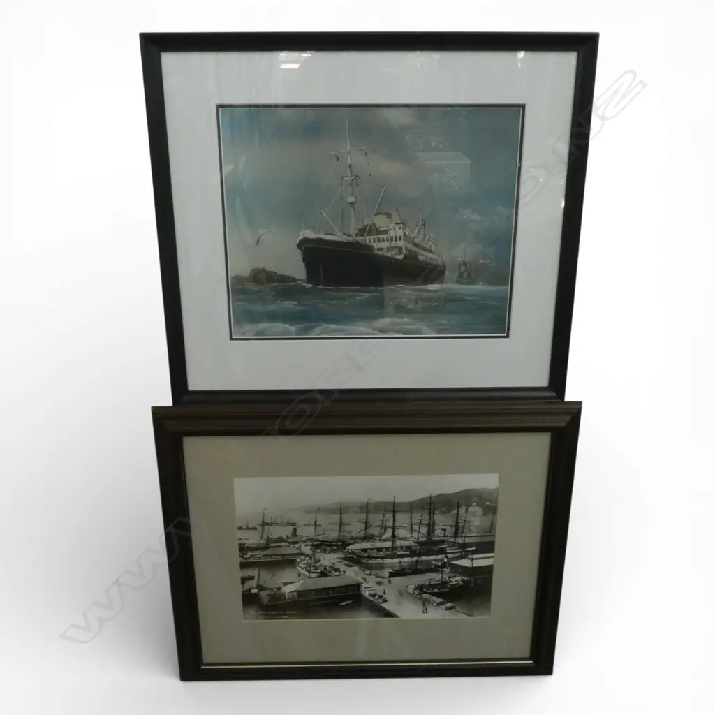 TWO HISTORICAL FRAMED PHOTOGRAPHIC PRINTS OF WELLINGTON Image 1++