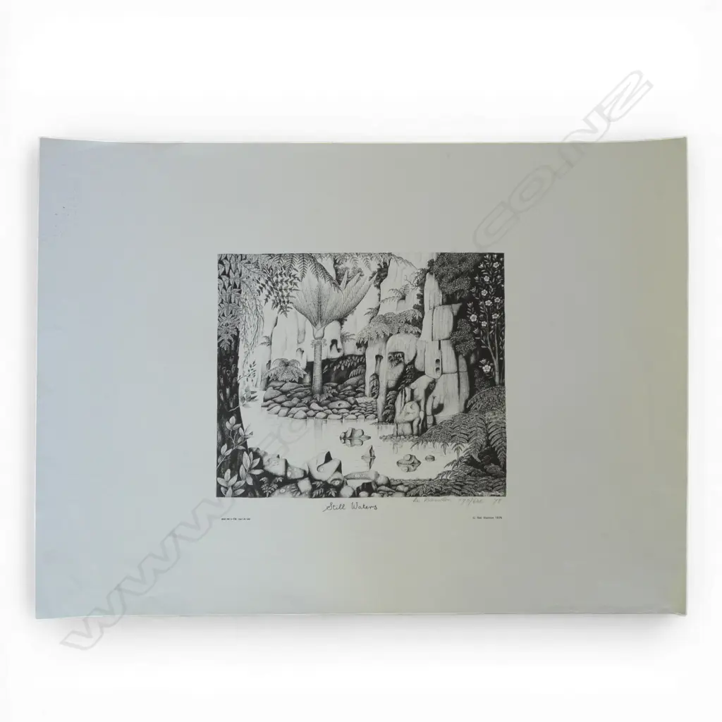 REI HAMON, STILL WATERS 1978, LITHOGRAPH ED.190/600,  290 X 340MM (UNFRAMED) Image 1++