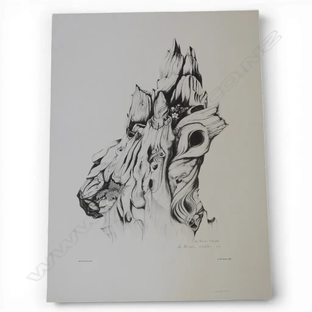 REI HAMON, UNTITLED, LITHOGRAPH ED. 546/600, 760 X 560MM (UNFRAMED) Image 1++