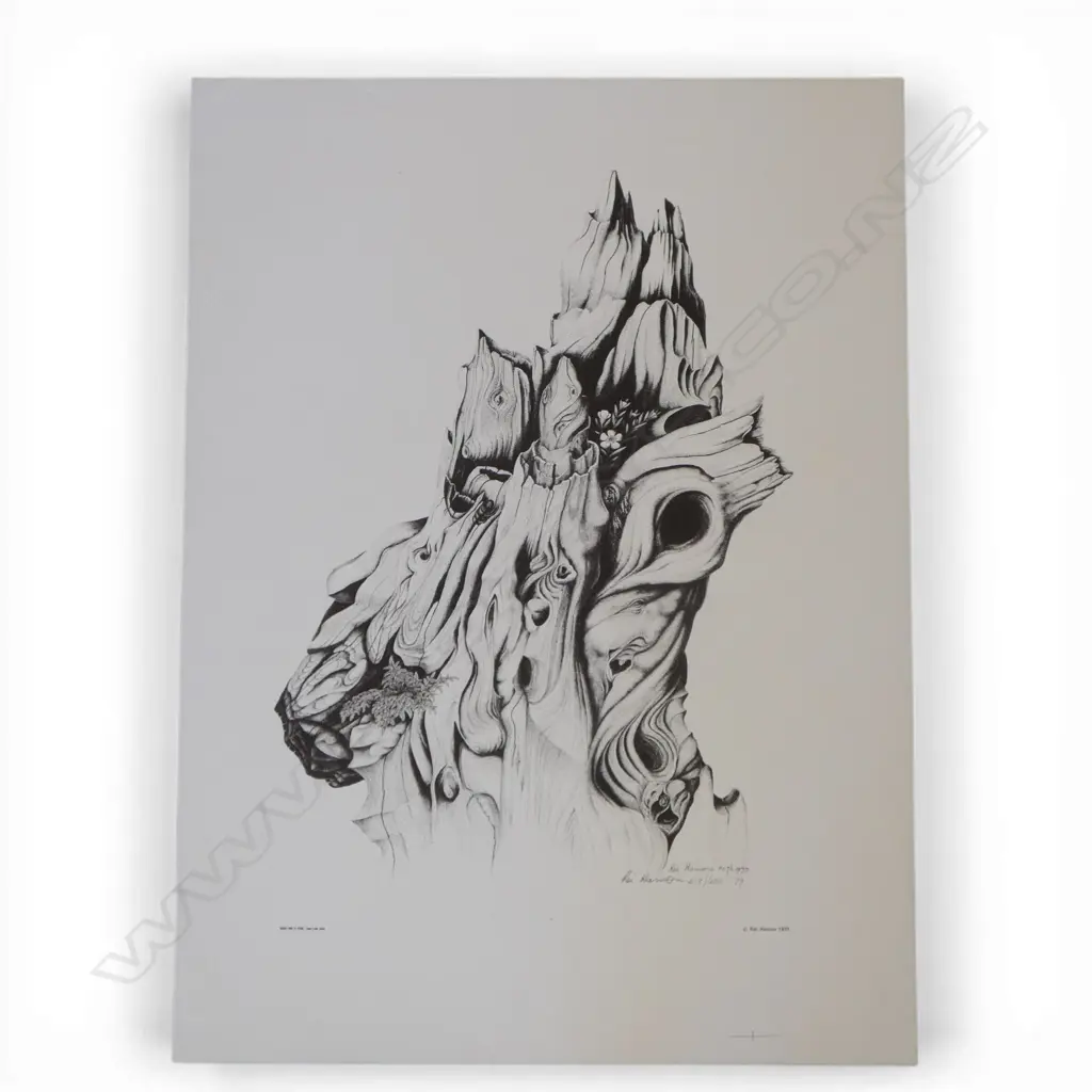 REI HAMON, UNTITLED, LITHOGRAPH ED. 418/600, 760 X 560MM (UNFRAMED) Image 1++