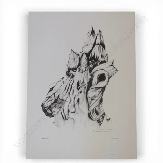 REI HAMON, UNTITLED, LITHOGRAPH ED. 418/600, 760 X 560MM (UNFRAMED)