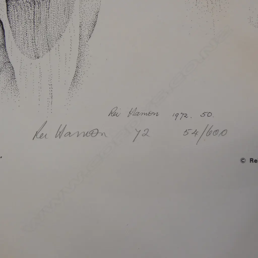 REI HAMON, 'MAIA', LITHOGRAPH ED. 54/600, 760 X 560MM (UNFRAMED) Image 1++