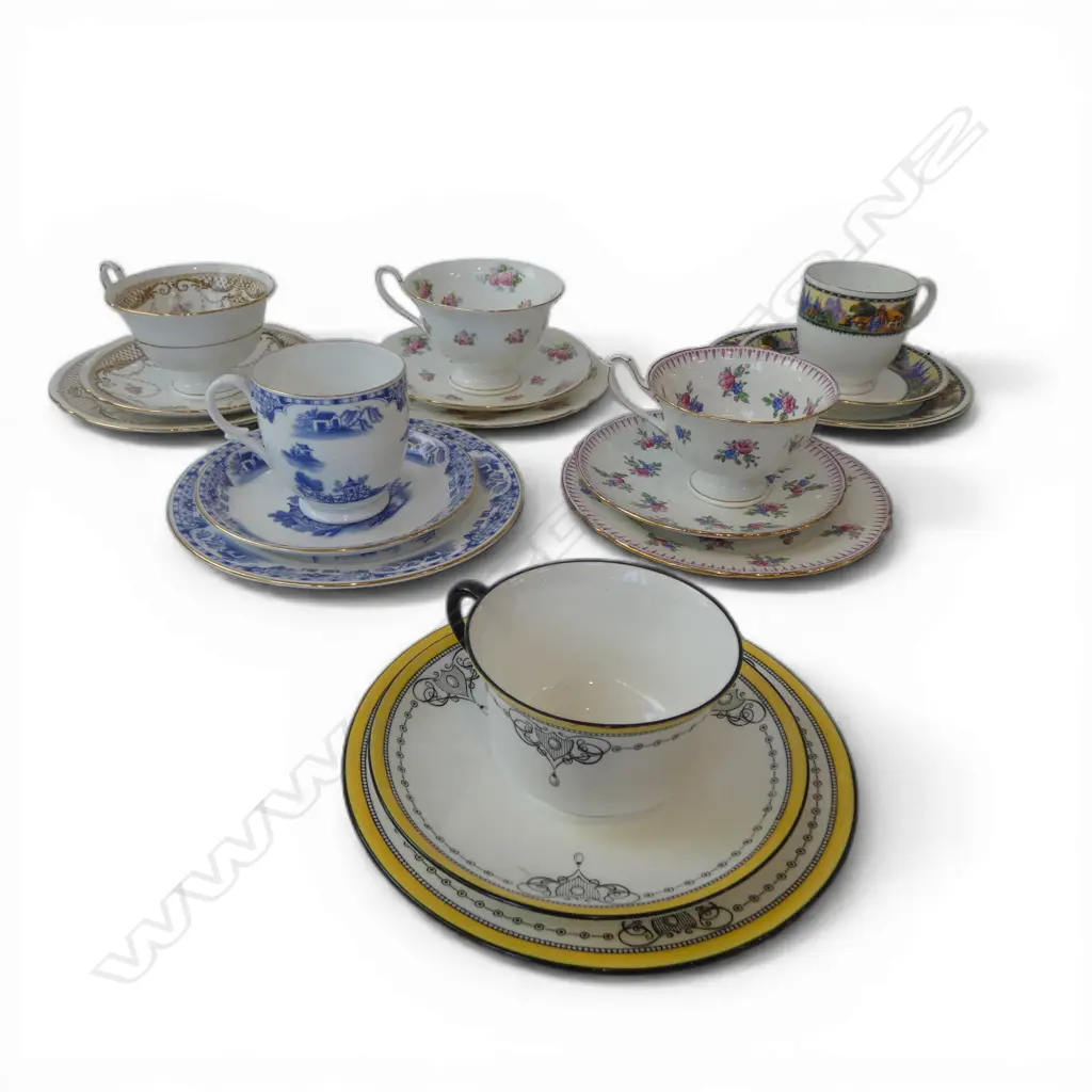 6 SHELLEY CHINA CSPS MIXED PATS Image 1++