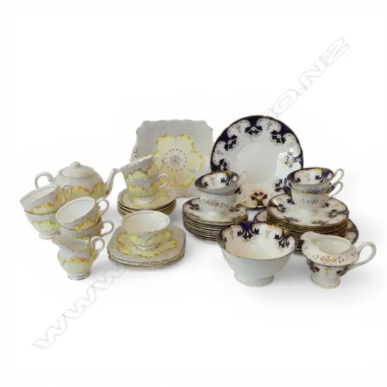 2 PART TEASETS TUSCAN & OLD FOLEY