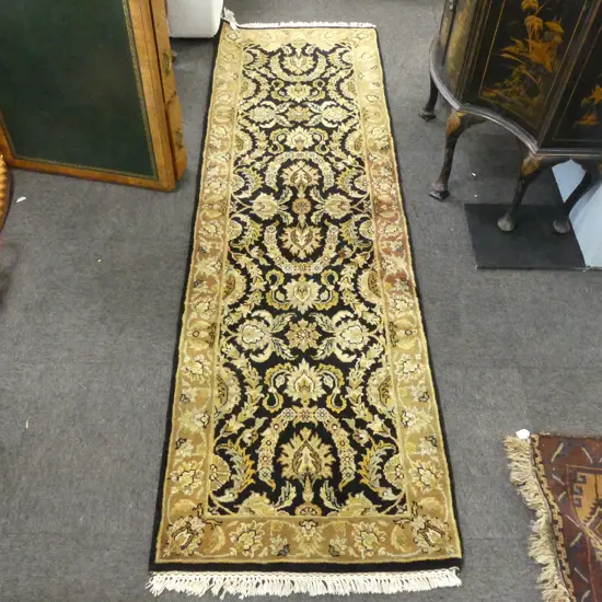 HAND KNOTTED WOOL PILE RUNNER 2500x780mm