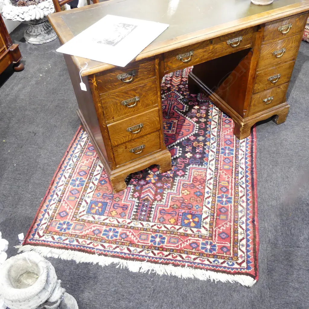 HAND KNOTTED WOOL PILE PERSIAN RUG 1900x1130mm Image 1++