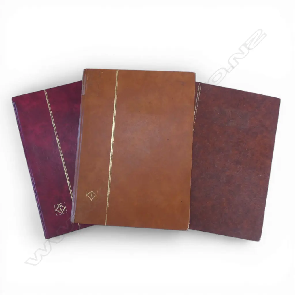 3 EMPTY STAMP ALBUM STOCK BOOKS Image 1++