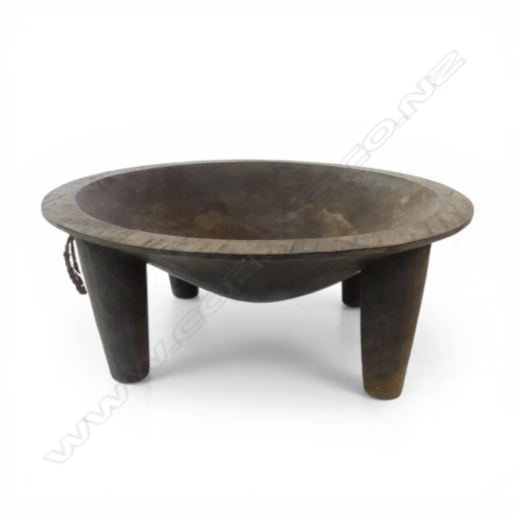 4 LEGGED KAVA BOWL 335mm dia ex John Perry estate Image 1++