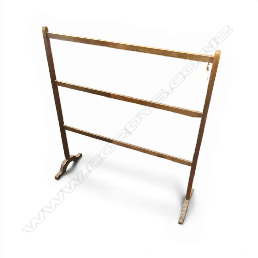 OLD OAK TOWEL RAIL - 915 mm (H) Image 1++