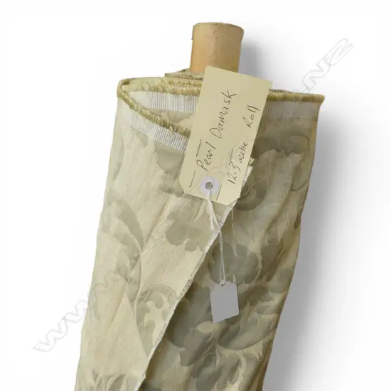 FABRIC BOLT; PEARL DAMASK, 12.5M ROLL